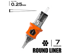 7 RLLT/0.25 Round Liner Long Taper MICRO "INKin"