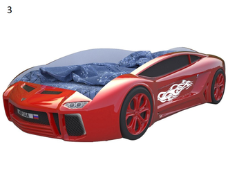 Кровать-машинка 3D "Ламба Next" CAR (160х80) Пластик Gebau (Бельгия) + 200 бонусов