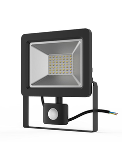 Прожектор светодиодный Gauss Elementary LED 50W 3500lm IP65 6500К с датчиком движения 1/18