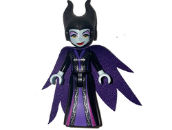Maleficent - Mini Doll, Medium Lavender Eye Shadow, Red Lips, Dark Purple Cape, n/a (dp106)