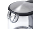 Чайник KITFORT КТ-619, 1,7 л, 2200 Вт, закрытый нагревательный элемент, стекло, серебристый, KT-619
