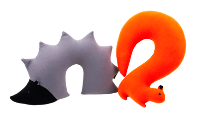 Дорожная подушка-подголовник антистресс "Бельчонок"