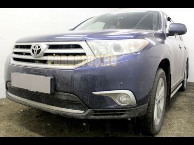 Защита радиатора Toyota HIGHLANDER U40 2010-2013 black