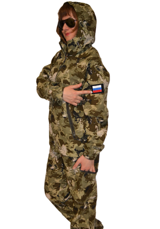 ЛЕТНИЙ ЖЕНСКИЙ КАМУФЛЯЖНЫЙ КОСТЮМ "ТАЙГАН" В ЛЕСНОЙ РАСЦВЕТКЕ фото-5