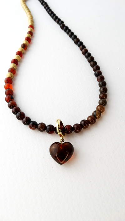 Подвеска Янтарное Сердце My B-trench Collection