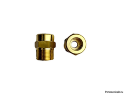 Переходник штуцер М22х1,5; гайка 1/4"