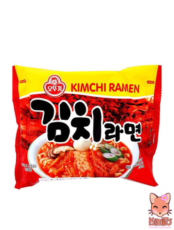 Рамен Ottogi Kimchi Ramen со кусочками кимчи, средне-острая