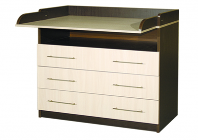 Комод К-1.2 пеленальный (810*430*1005) венге/дуб молочный