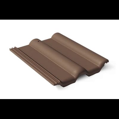 Цементно-песчаная черепица BRAAS Франкфуртская Темно-коричневый