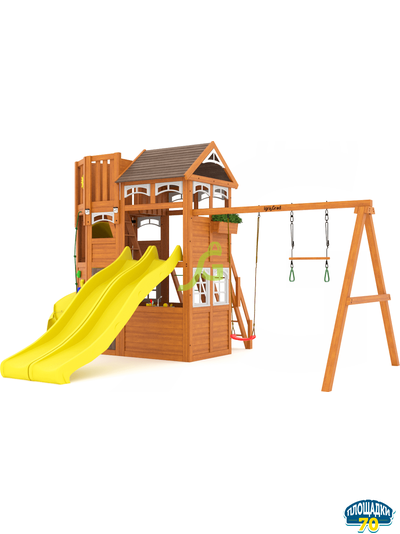 Детская площадка IgraGrad Клубный домик 4 Luxe с двумя горками