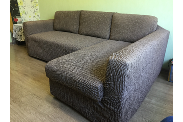 ЧЕХОЛ НА КЛАССИЧЕСКИЙ УГЛОВОЙ ДИВАН СИЕНА ВЕНЕРА КОРИЧНЕВЫЙ