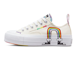 Converse Chuck Taylor All Star Lift Platform Pride с принтом радуга