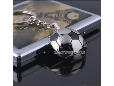 Брелок футбольный мяч в комплекте с линзой