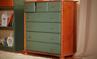 Комод Айно №1 из массива сосны семь ящиков 88 Х 44,5 Х 92 СМ