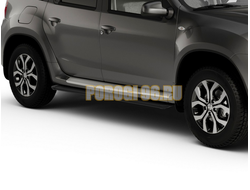 Пороги на Renault Duster (2021-...) Slim Black