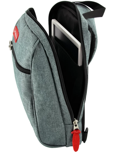 Рюкзак с одной лямкой - сумка на грудь Optimum XXL RL, серый