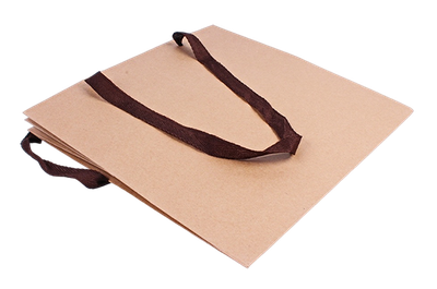 Крафт пакет плотный с веревочной ручкой, 200*200*200мм