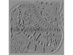 CERNIT текстурный лист для полимерной глины "Индийские слоны" CE95014