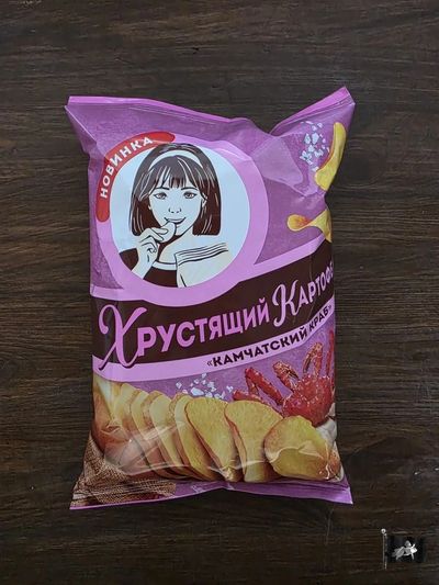 Хрустящий картофель "ДЕВОЧКА" камчатский краб 70 гр.