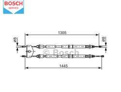 Тормозной трос основной Bosch Форд Фьюжн