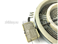 Конфорка для электроплиты GEFEST 1700W (для стеклокерамики, двухзонная ) 200 мм