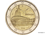 Германия 2 евро 2026 год - Бремен, музей климатических зон