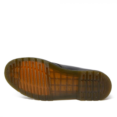 Ботинки Доктор Мартинс 1461 женские с желтым шнурком черные