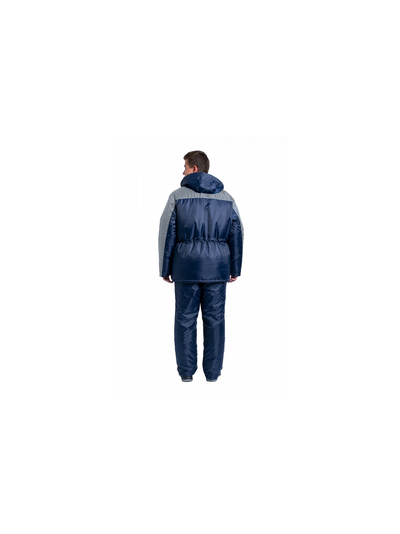 Костюм зимний Балтика (тк.Оксфорд) п/к, т.синий/серый