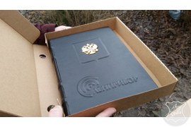 ежедневник из натуральной кожи, кожаный ежедневник, ежедневник с логотипом, ежедневник с гербом