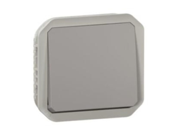 Кнопка Н.О. 1-кл IP55 механизм, серый - Legrand 069540L - Plexo New