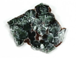 Клинохлор (серафинит), срез полированный с двух сторон, Россия, Иркутская область (28*25*4 мм, 2,7 г) №28394