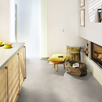 Биополы Wineo Purline 1500 fusion XL Bright Two PL116C в интерьере кухни