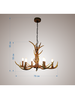 047/6 ЛЮСТРА (РОГА) Е14 -=ZILAN=-