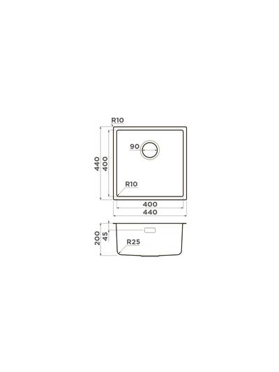 Мойка OMOIKIRI TADZAVA 44-U/I ULTRA