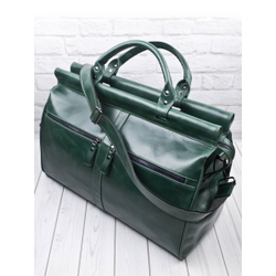 Кожаный саквояж Veano Premium green (арт. 4004-11)