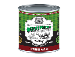 КОРМ ДЛЯ СОБАК «ФЕРМЕРСКИЕ» КОНСЕРВЫ ZOORING ЧЁРНЫЙ КАБАН 850 гр