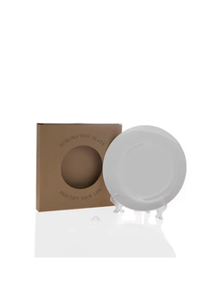 Тарелка фарфоровая белая ЧАЙКА