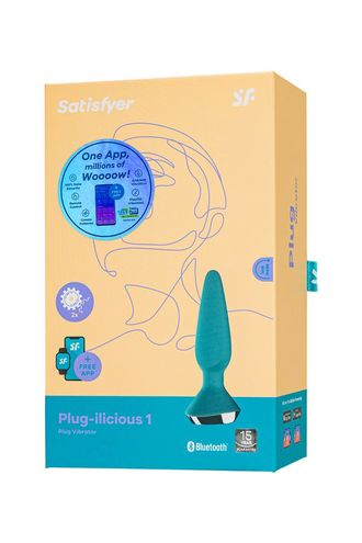 J2018-138-1 Анальная втулка Satisfyer ilicious 1, зеленая