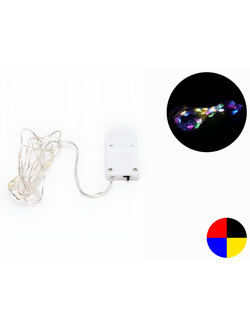 Светодиодная гирлянда #D-01 цвет: мультиколор на батарейках, 5 метров. (цена за 10шт)