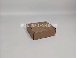 Коробка с откидной крышкой 105*95*35 мм БУРЫЙ