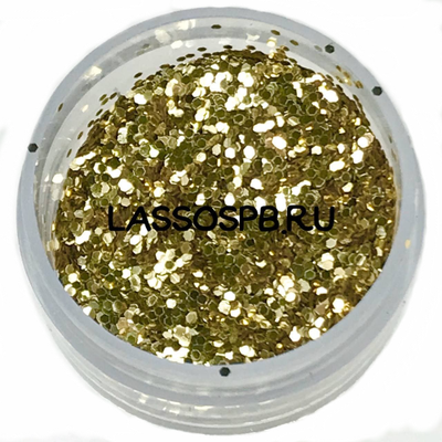 Полиэстровый глиттер Золото 0,6 мм