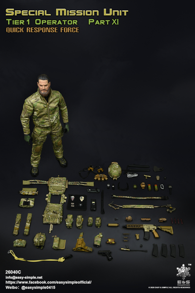 БОЕЦ СИЛ СПЕЦИАЛЬНЫХ ОПЕРАЦИЙ США - Коллекционная ФИГУРКА 1/6 scale SMU Tier 1 Operator Part XI Quick Response Force (26040C) - Easy&Simple