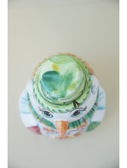 Снеговик с пуговкой