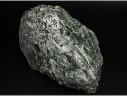 Актинолит в белом тальке, необработанный, дикий образец, Россия, Северный Кавказ, КЧР (145*110*60 мм, 1613 г) №37779