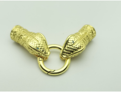 УЦЕНЕННЫЙ ТОВАР! КОЛПАЧОК-ЗАСТЁЖКА "АСПИД-1" - 10мм - ЯРКОЕ ЗОЛОТО