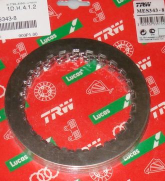 Промежуточные (стальные) диски сцепления комплект TRW MES343-8 для мотоциклов Honda