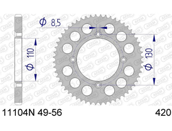 11104N-50 Звездочка цепи 420 AFAM 11104N-50 (JTA215.50)