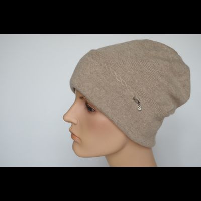 Шапка с отворотом Vizio 1104 CRY бежевая