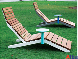 шезлонг уличный со столом