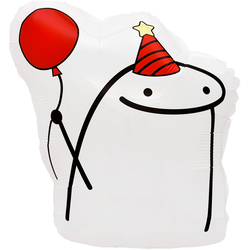 Человечек Мем с шариком